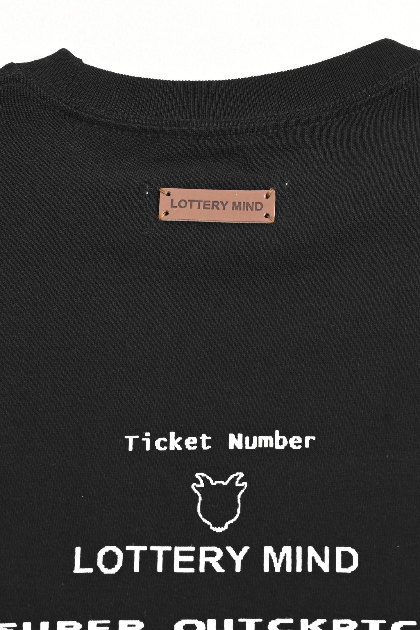 LOTTERY NUMBER S/S TEE  BLACK