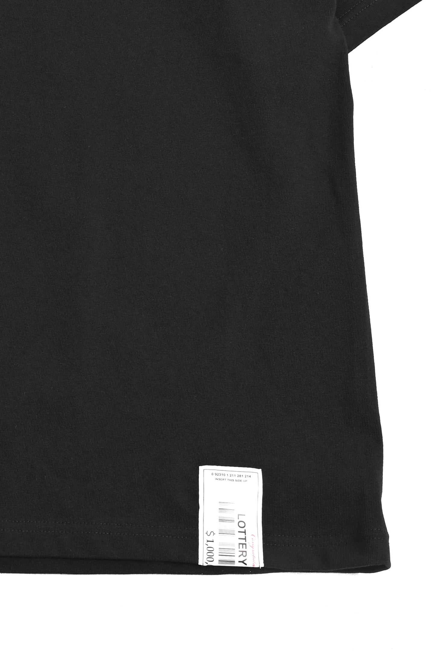 LOTTERY NUMBER S/S TEE  BLACK