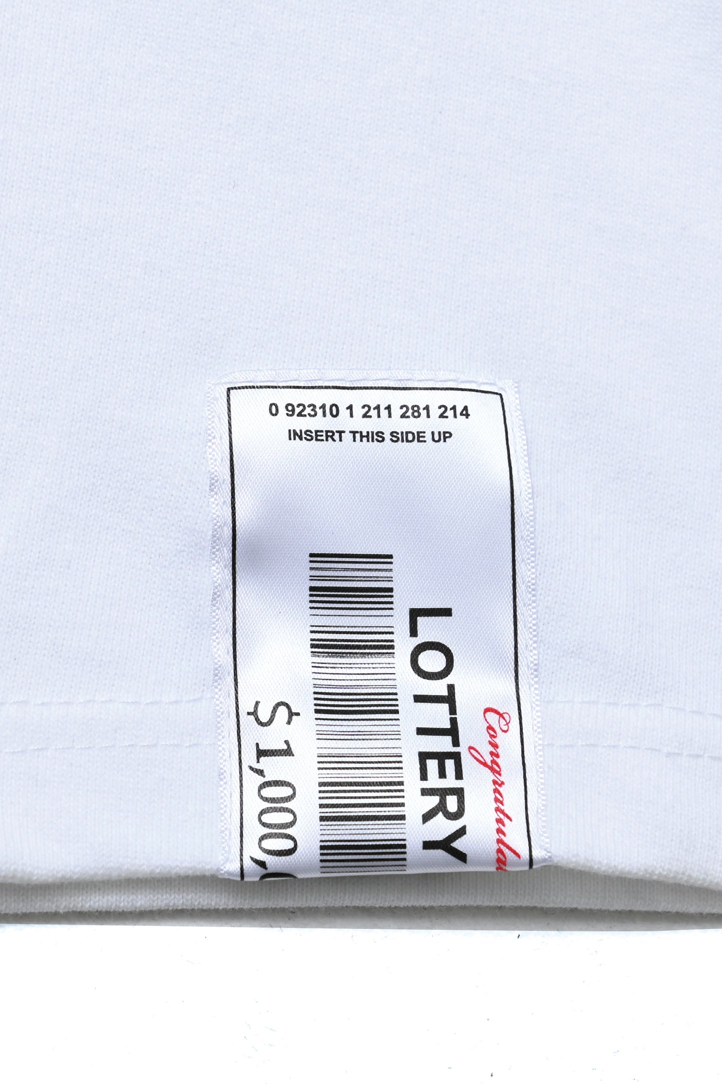 LOTTERY NUMBER S/S TEE WHITE