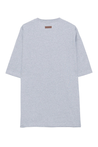 PLUMPED LOGO S/S TEE GRAY