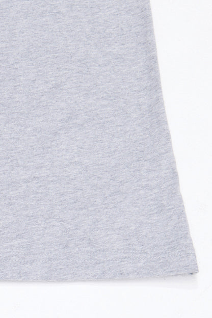 PLUMPED LOGO S/S TEE GRAY