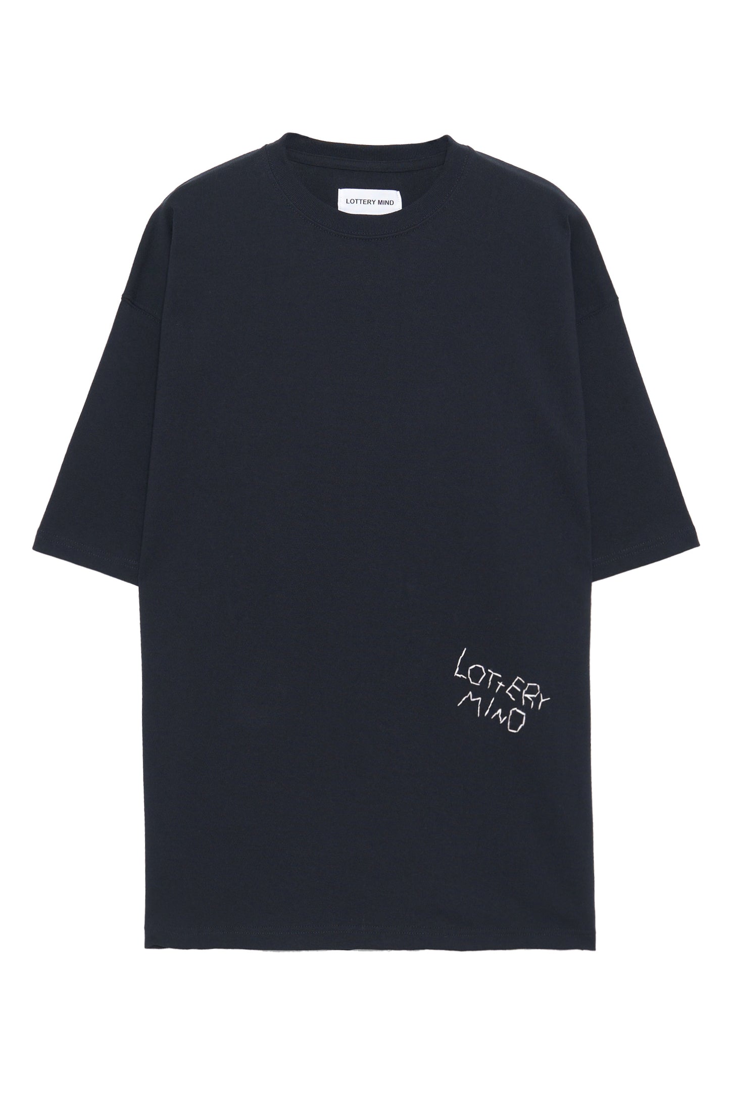 STITCHED LOGO S/S TEE BLACK