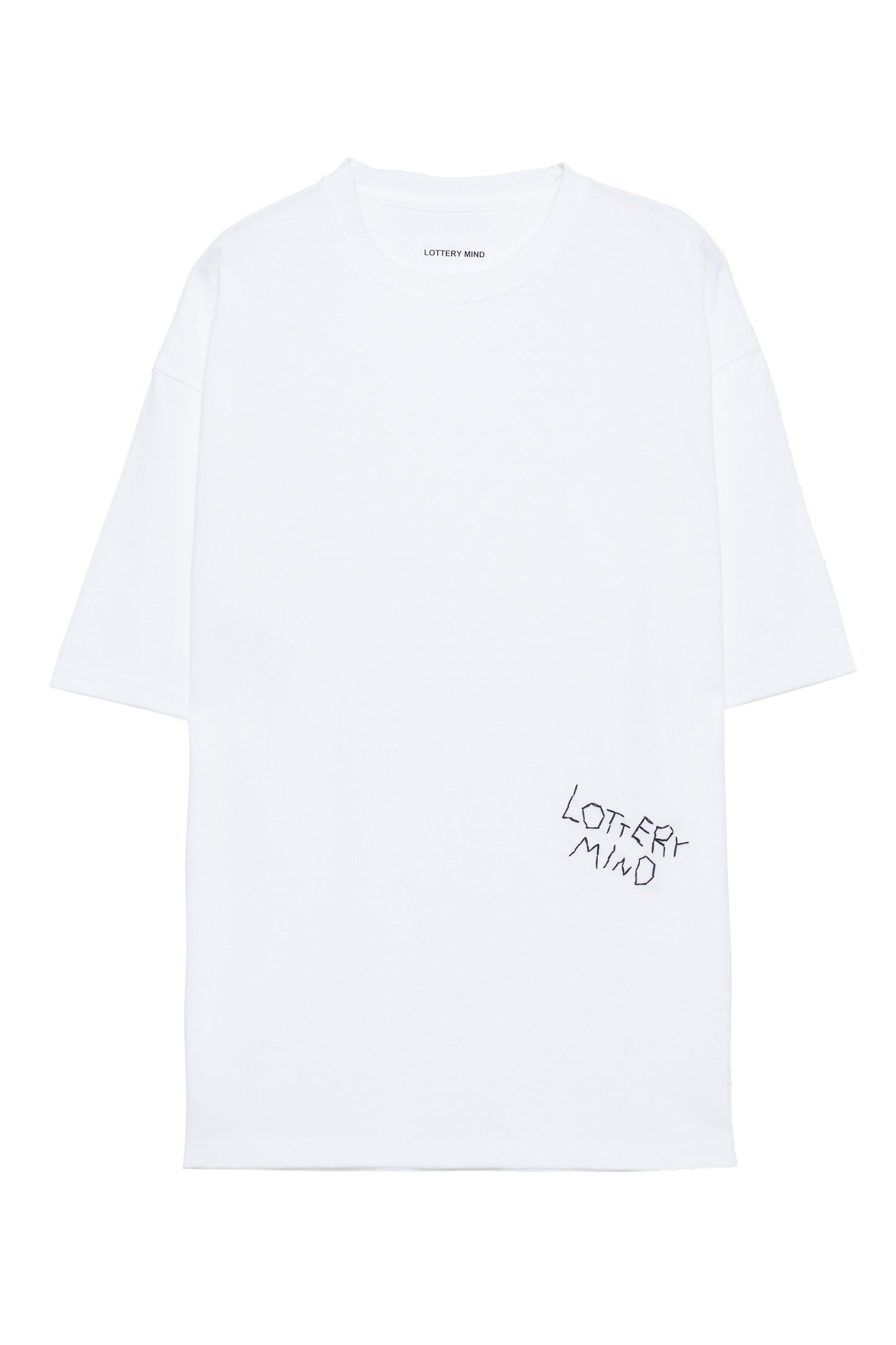 STITCHED LOGO S/S TEE WHITE